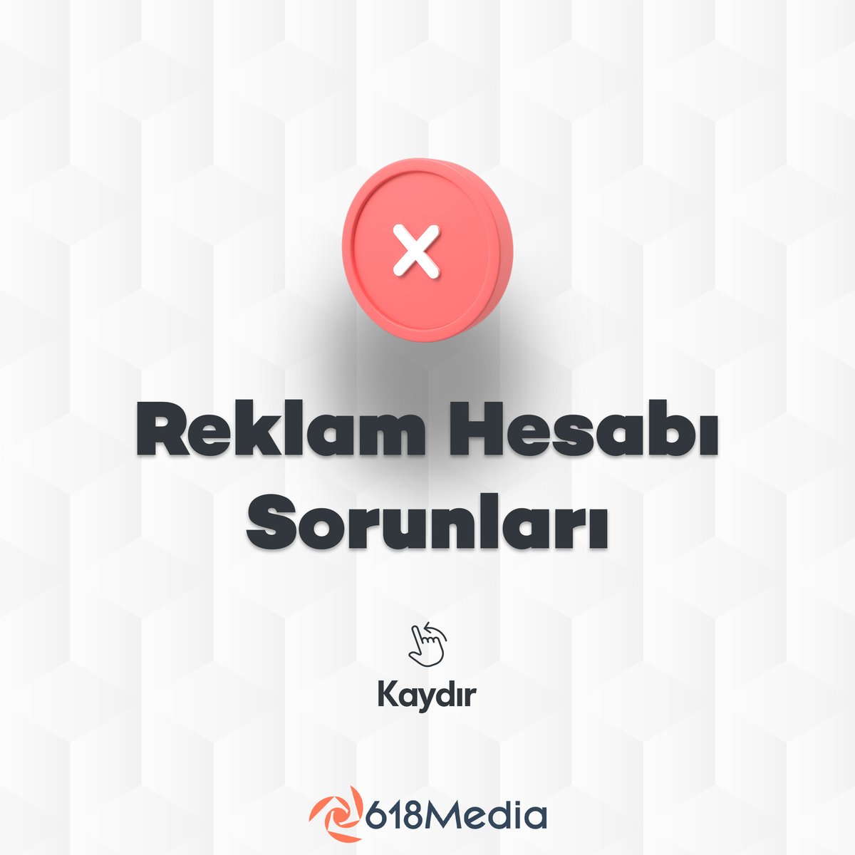 618Media's tweet photo. 👉🏻 Reklam hesaplarının kısıtlanma/kapanma durumu her işletmenin yaşadığı ya da yaşabileceği bir problem türüdür. Bu problemi yaşamamak için yapabileceklerinizi kısaca açıkladım.

❓ Siz reklam hesabı problemleri yaşadınız mı?

Profesyonel... https://t.co/0AIV6M5n2U