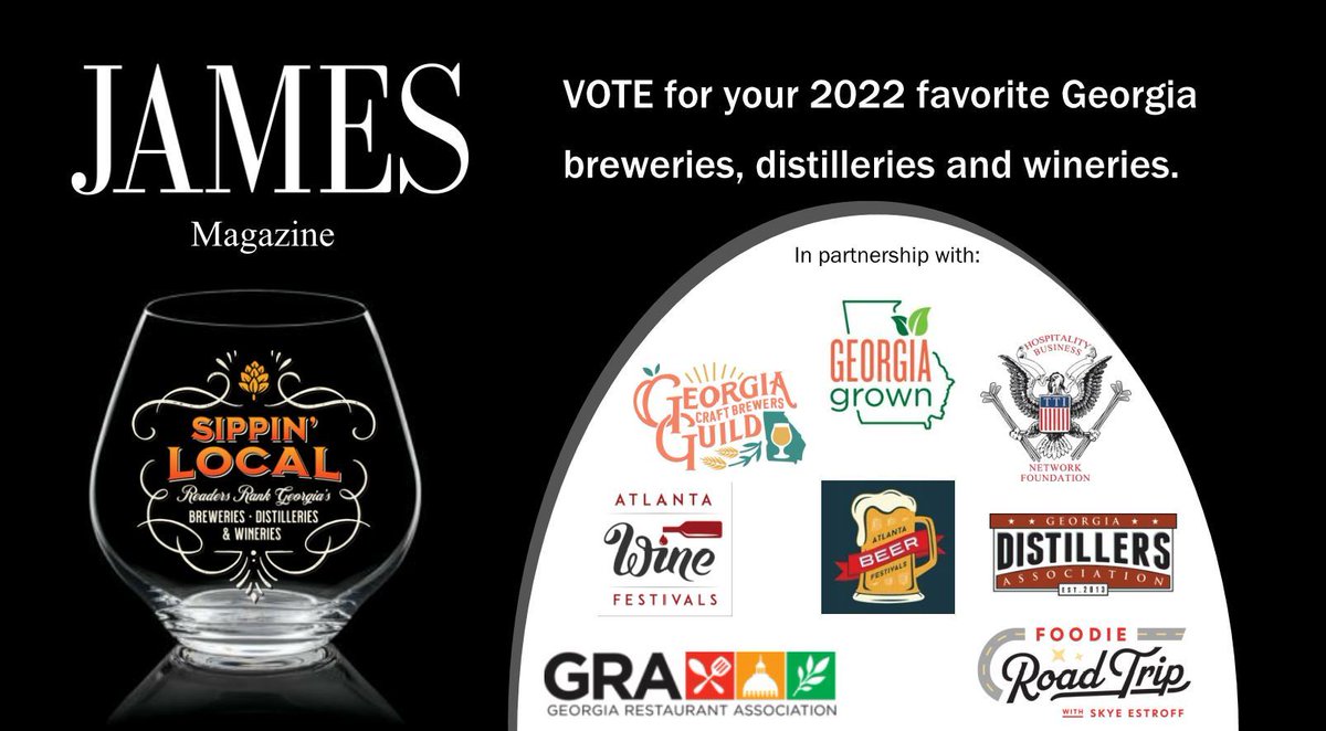 VOTE TODAY for your favorite breweries, distilleries &amp; wineries in Georgia! *In partnership with 
<a href="/GRAToday/">Georgia Restaurant Association</a>, <a href="/GABrewersGuild/">GCBG</a>, <a href="/HBNFoundation/">HBN Foundation</a>, @atlbeerfest, <a href="/atlwinefest/">Atlanta Wine Festivals</a>, <a href="/GeorgiaGrown/">GeorgiaGrown</a>, GA Distillers Assn and Foodie Road Trip w/ 
<a href="/tweetfortheskye/">Skye Estroff</a>
VOTE HERE: docs.google.com/forms/d/e/1FAI…