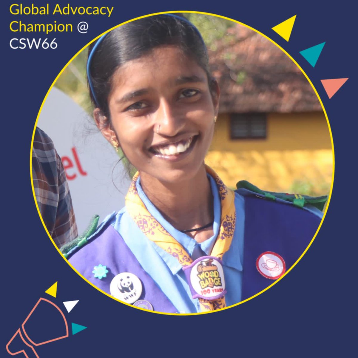 WAGGGSdelegates's tweet photo. I’m Sharmin Banu M S a Global Advocacy champion at
@wagggsworld
from @bsgnhq
I’m taking over this twitter space for the next one hour! we can learn new things from each other, tune in and ask me any question.
#BringInTheGirls
#CSW66
#GuidesAtCSW66 https://t.co/9PJlJzNLUH