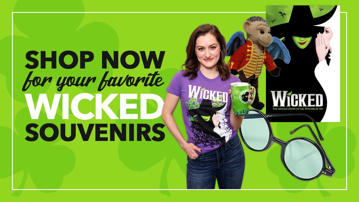 Everything goes great with green! Enjoy St. Patrick’s Day and check out all our <a href="/WICKED_Musical/">Wicked the Musical</a> merchandise → bit.ly/PBstoreWicked