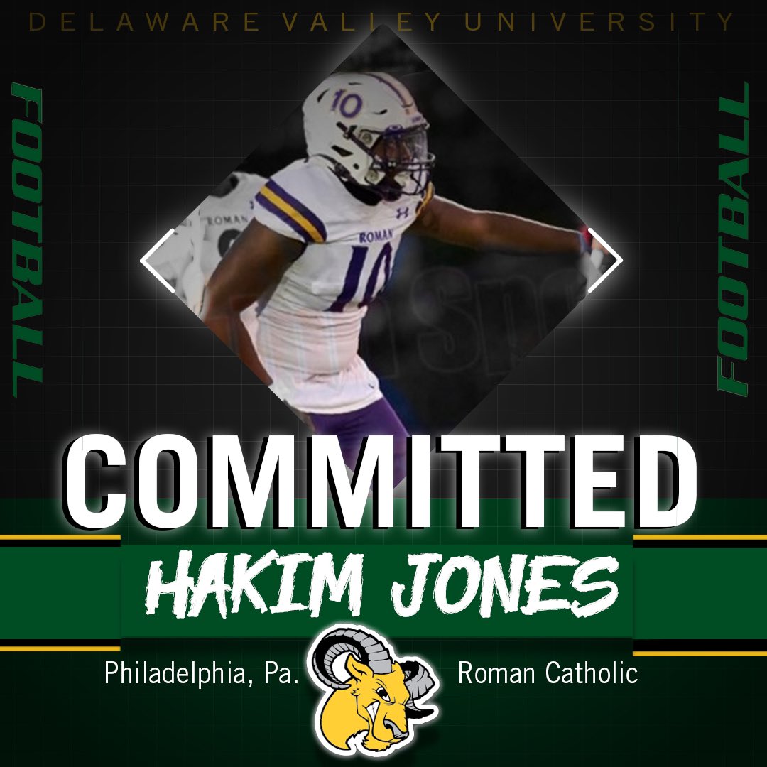 Blessed to announce I will be committing to Delaware Valley university 💚💛 Thank you <a href="/RomanCatholicHC/">Coach Prete</a> for the last 3 years and putting me in this position.
<a href="/CoachNickBrady/">Nick Brady</a> <a href="/DVUfootball/">Delaware Valley University Football</a>