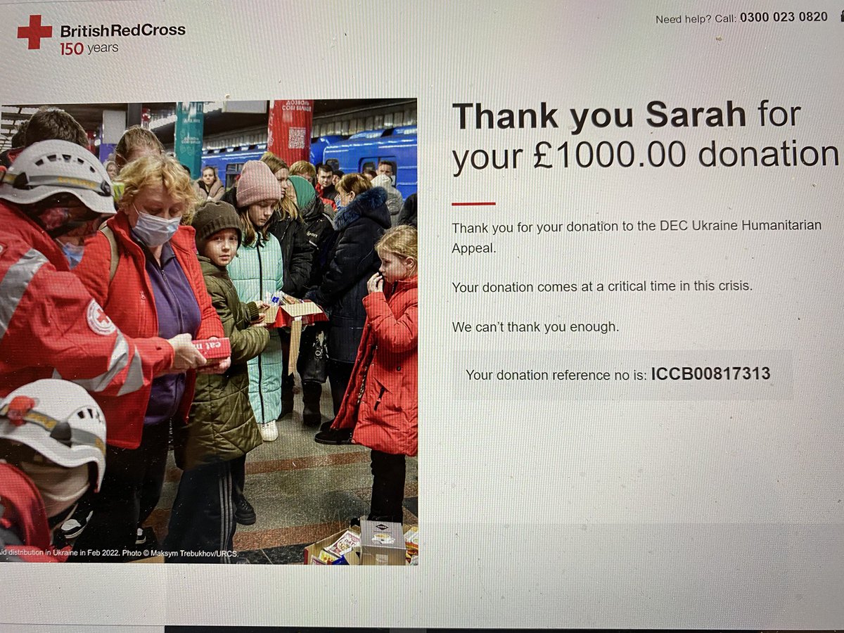Thanks to <a href="/mjcfl00ring/">mjc flooring</a> for donating the value of their invoice today. We <a href="/No8ThorpeRoad/">No8 Thorpe Road</a> topped it up to £1000 #Ukraine