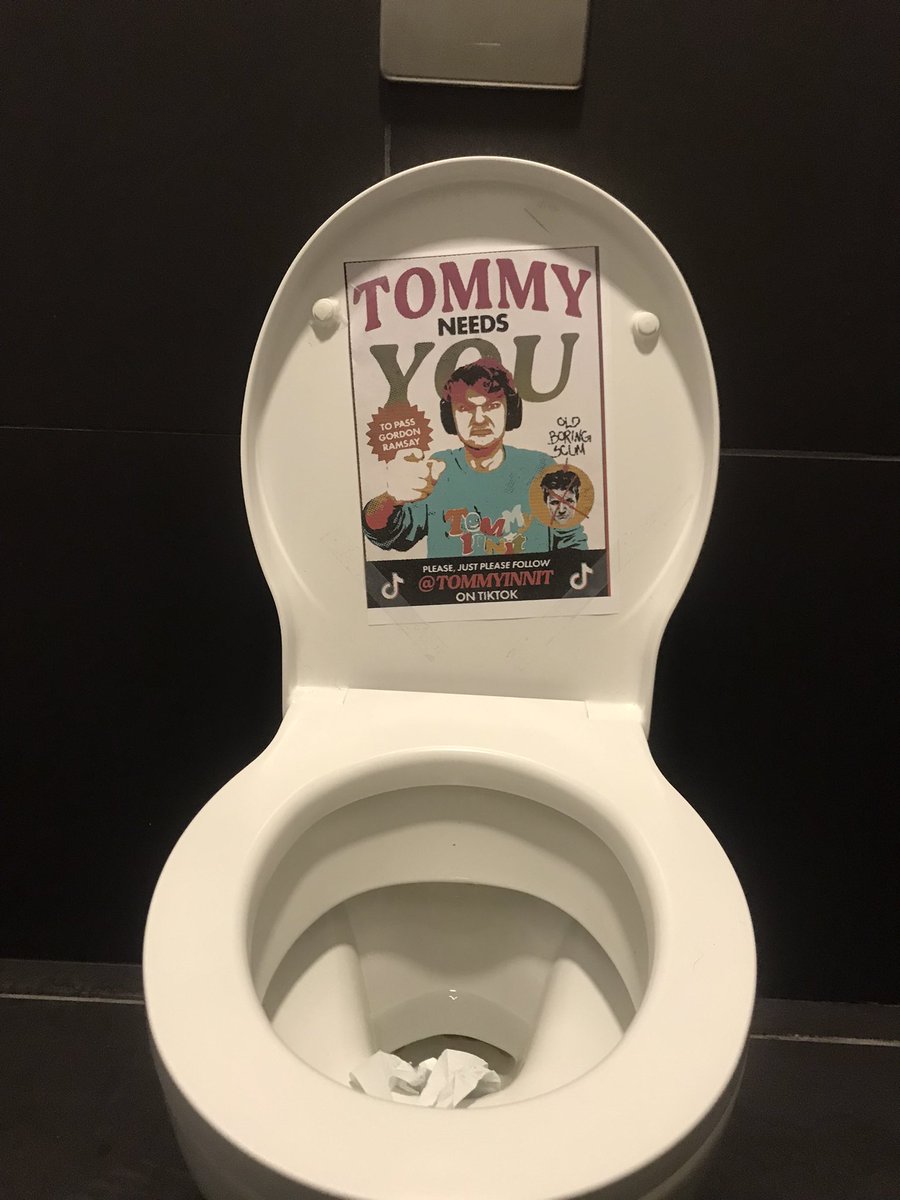 90% of people use tik tok while on toilet, so it’s only logical to use propaganda in toilet so you can piss off Gordon Ramsay https://t.co/QCa9t7mf1q