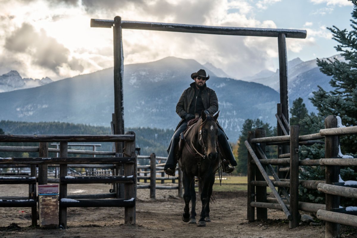 Yellowstone's tweet photo. You better watch the bass in your voice when you wish @ColeHauser a happy birthday! #YellowstoneTV https://t.co/Crqirf9Ee6