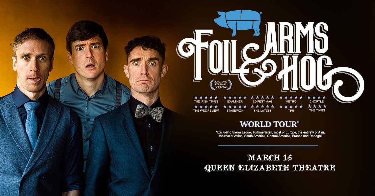QETtoronto's tweet photo. TONIGHT! Sketch comedy troupe @FoilArmsandHog are here to bring the funny! 🤣  If you're ready for a laugh, grab your last minute tickets now!

🎟️: https://t.co/tYQXVgOxQn https://t.co/cDqU25Qe3Z