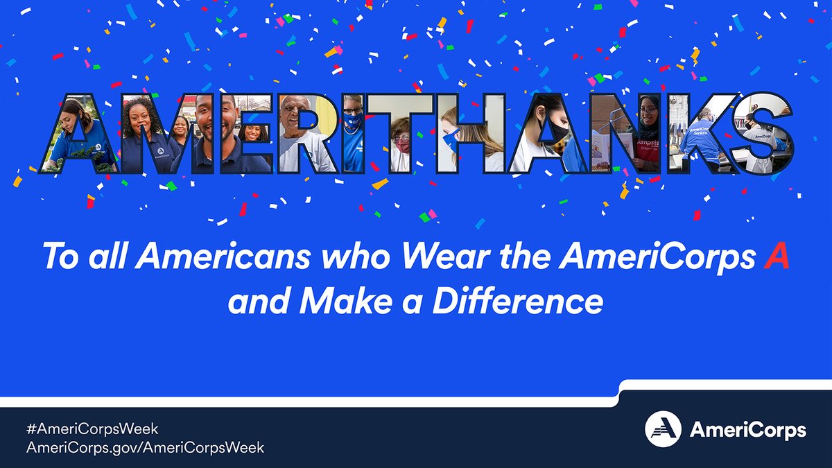 TFANewMexico's tweet photo. This #AmeriCorpsWeek we proudly join the national service community to thank the millions of @AmeriCorps members + volunteers who make a difference from coast to coast. #AmeriThanks for your service. You bring out the best of America. #WeAreAmeriCorps https://t.co/k6NJj7nNpC