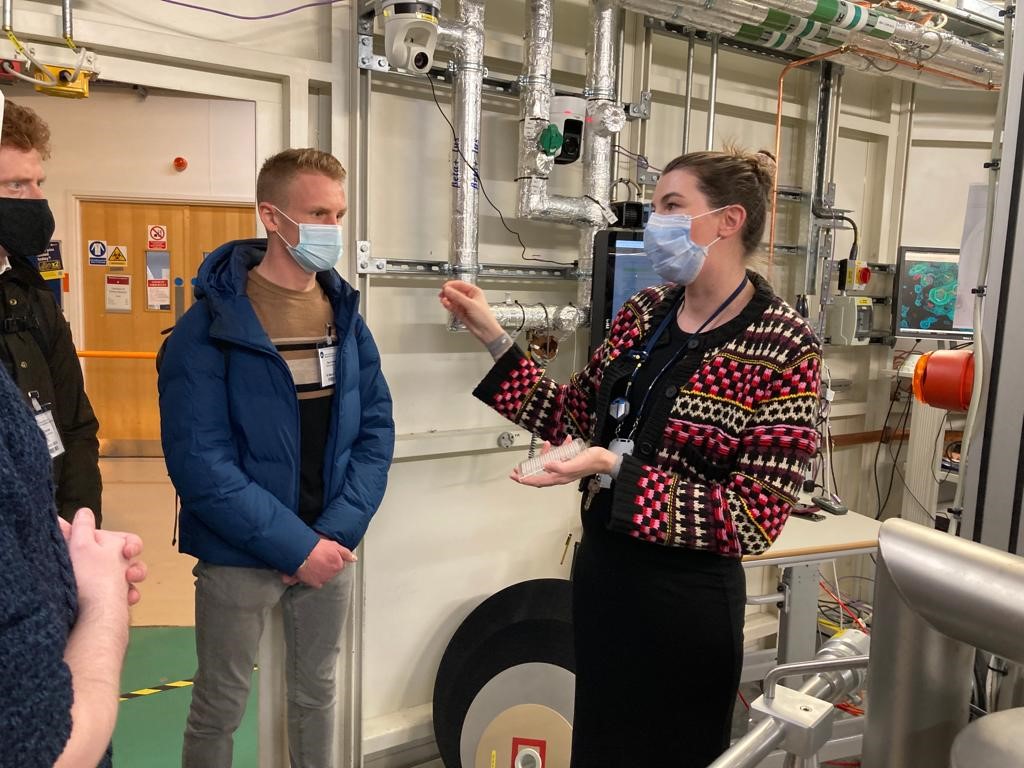 DiamondLightSou's tweet photo. We enjoyed giving our colleagues from @beisgovuk a tour of Diamond today as part of a showcase of the fantastic research facilities at the @RutherfordApLab during @ScienceWeekUK. Thanks to @STFC for setting up the visit to the many @UKRI_News facilities on site! https://t.co/KHH3ubbztc