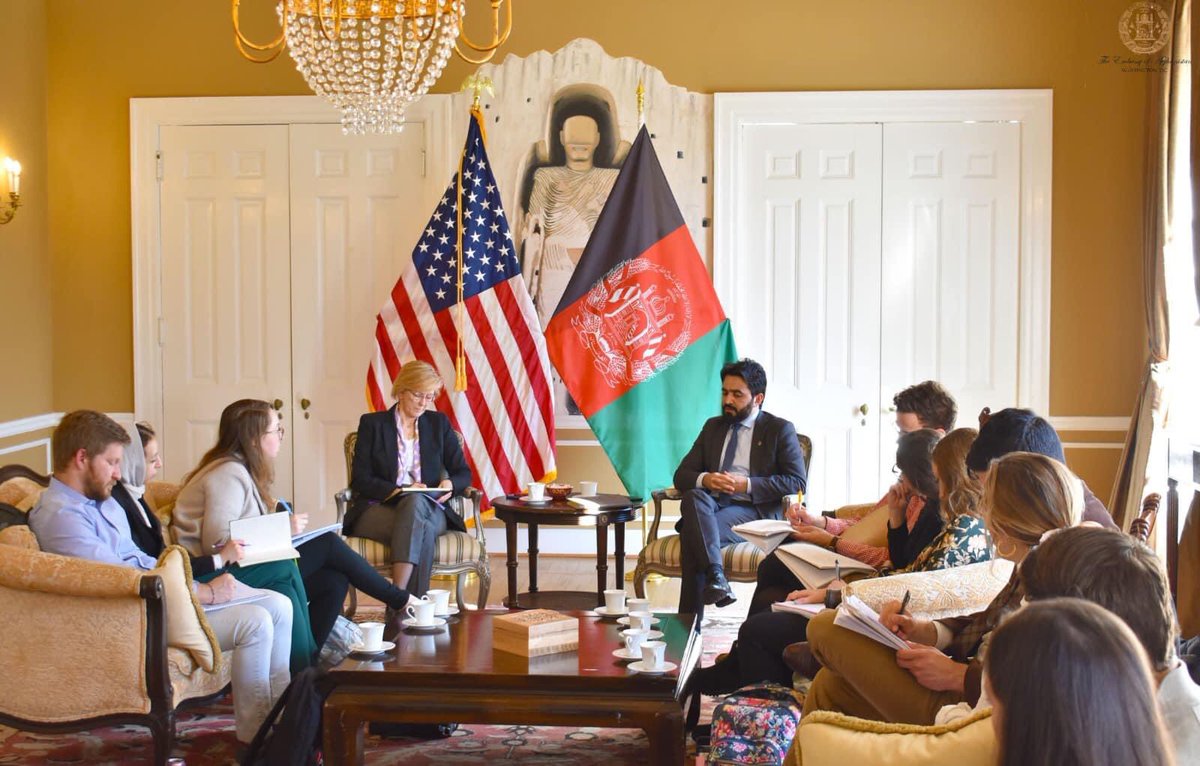 NakeebKhan's tweet photo. Today Afghan Embassy in Washington was closed by US authorities due to lack of funds. 

@POTUS announced 13 bil $ aid for Ukraine while a month ago Biden ordered 2 give #Afghanistan 3,5 bil $ to 9/11 victims.

Then they claim, they stand 4 HR &amp; democracy. Fake!
#USImperialism https://t.co/b8WqowIaHL