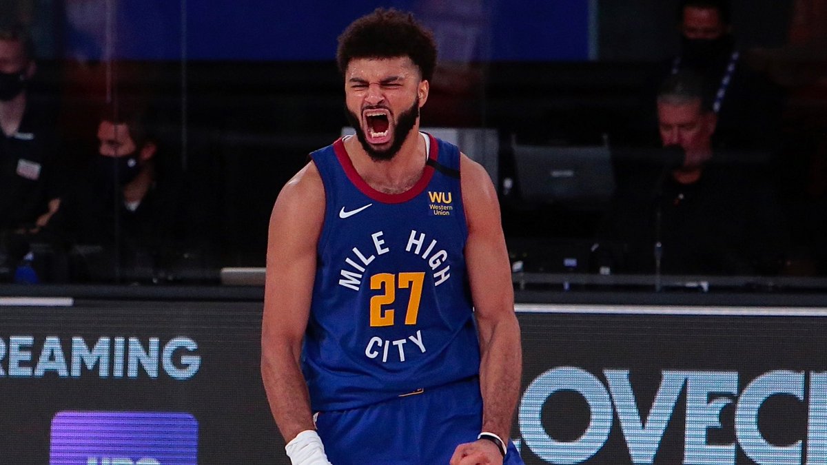 TheBucketJam's tweet photo. Jamal Murray fue asignado a entrenar con la G-League de los Nuggets.
Su vuelta a la NBA es inminente.
Los Nuggets vienen teniendo un más que buena temporada con un récord de 41-28 teniendo en cuenta su baja y la de MPJ.
Podrán salir campeones? https://t.co/EAUSMvMHkm
