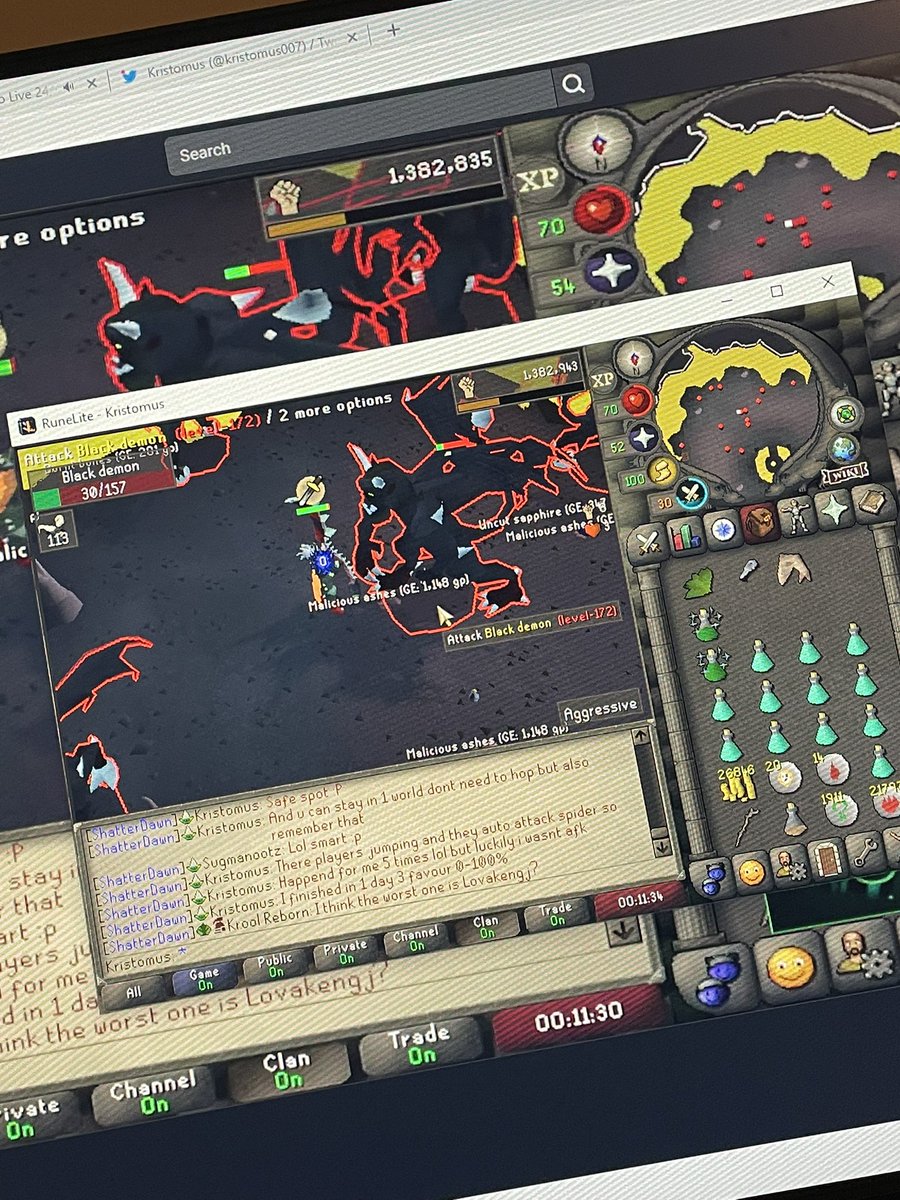 kristomus007's tweet photo. Slayer grind 💪 #osrs #runescape #RazerStreamer #SmallStreamerConnect #twitchstreamer #twitch https://t.co/XDwGXCJu5H