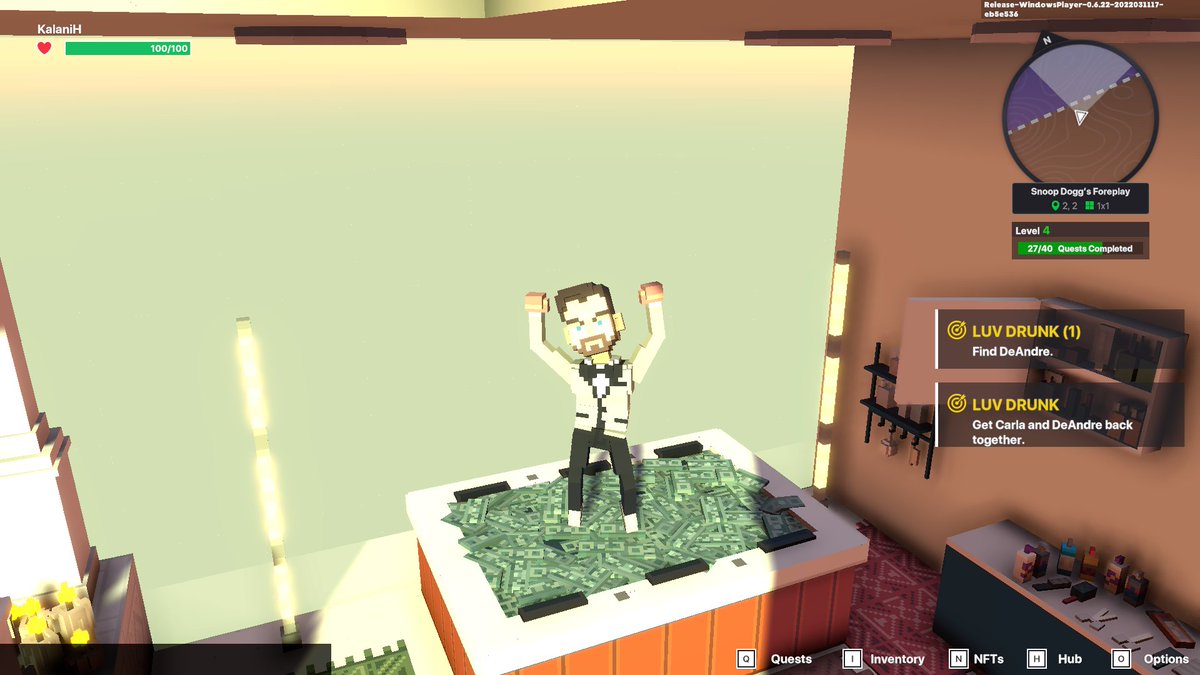 KalaniHemant's tweet photo. @TheSandboxGame I just participated in the daily #SandboxAlphaS2Contest for a chance to earn up to 1,000 $SAND! Starting March 16 - Take a money bath in Snoop Dogg Mansion. Check out my screenshot below!
👇 #SandboxAlphaS2 https://t.co/1Tb3grTi4G
