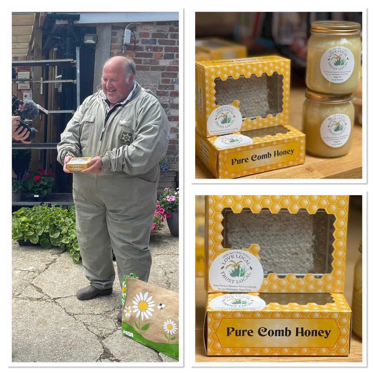 tarrant_beef's tweet photo. Spring is coming! 🍯🐝
Don’t forget our wonderful farm honey produced by our Love Local Trust Local Awards champion 2021 &amp; 2022 Steve Toop! 
It helps fight all those allergens! 🤧

#honey #honeybees #bee #dorset #farmlife #farmshop #supportlocal https://t.co/RhU1myvcDM
