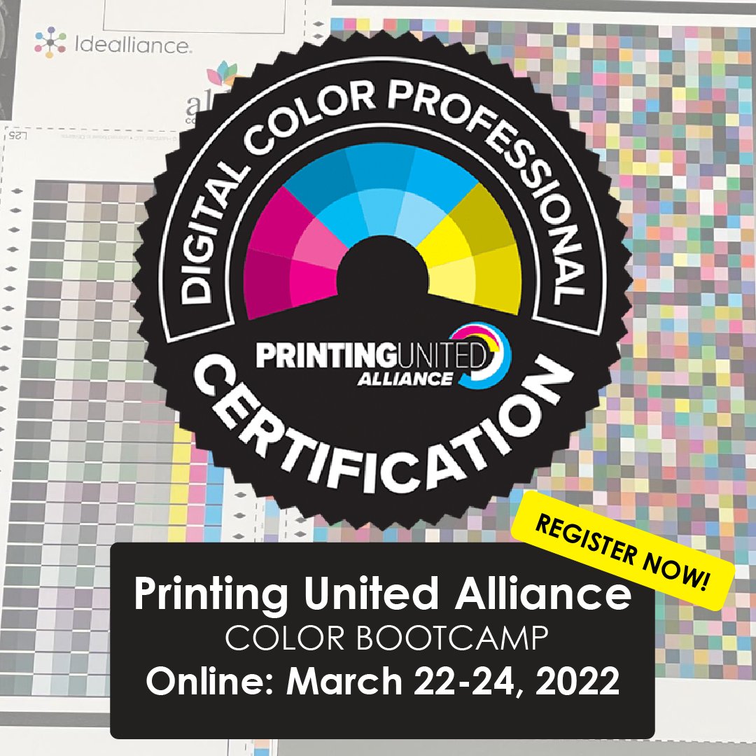 AlderColor's tweet photo. Need to improve your color process and management skills? Now is the time! Learn from the industry's top instructors and earn your Printing United Alliance Digital Color Professional Certification.  Learn more and register on our website! https://t.co/cMjqHjzI2j https://t.co/HyrhGxGrql