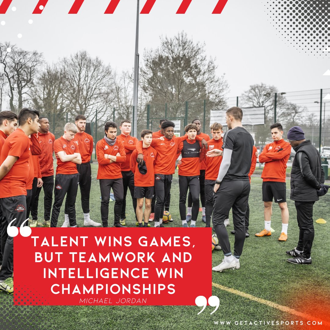 "Talent wins games, but teamwork and intelligence win championships." -- Michael Jordan⁠

getactiveacademy.com

#footballacademy #Wokingham #Bracknell #Reading #Berkshire #Hampshire #Surrey #footballcoach #apprentice #profootballer #training #nvq #btec #u16 #u17 #trials