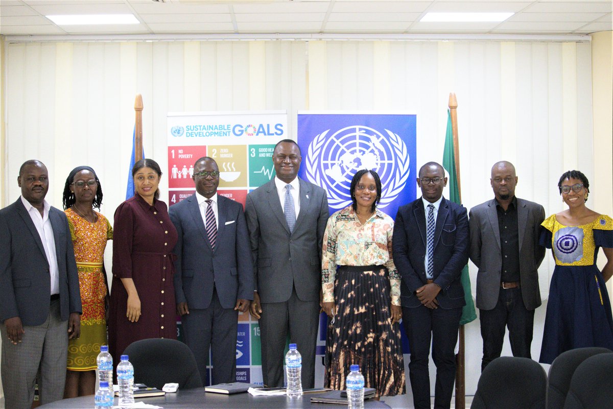 Ahead of first ever #HealthSummit in 🇸🇱, #UNDP Resident Rep. <a href="/PaLaminBeyai/">Pa Lamin Beyai_UNDP</a> and team are honored to host the country's Deputy Minister of Health and Sanitation on efforts towards Universal Heath Coverage.
#HealthForAll 
#SDGs