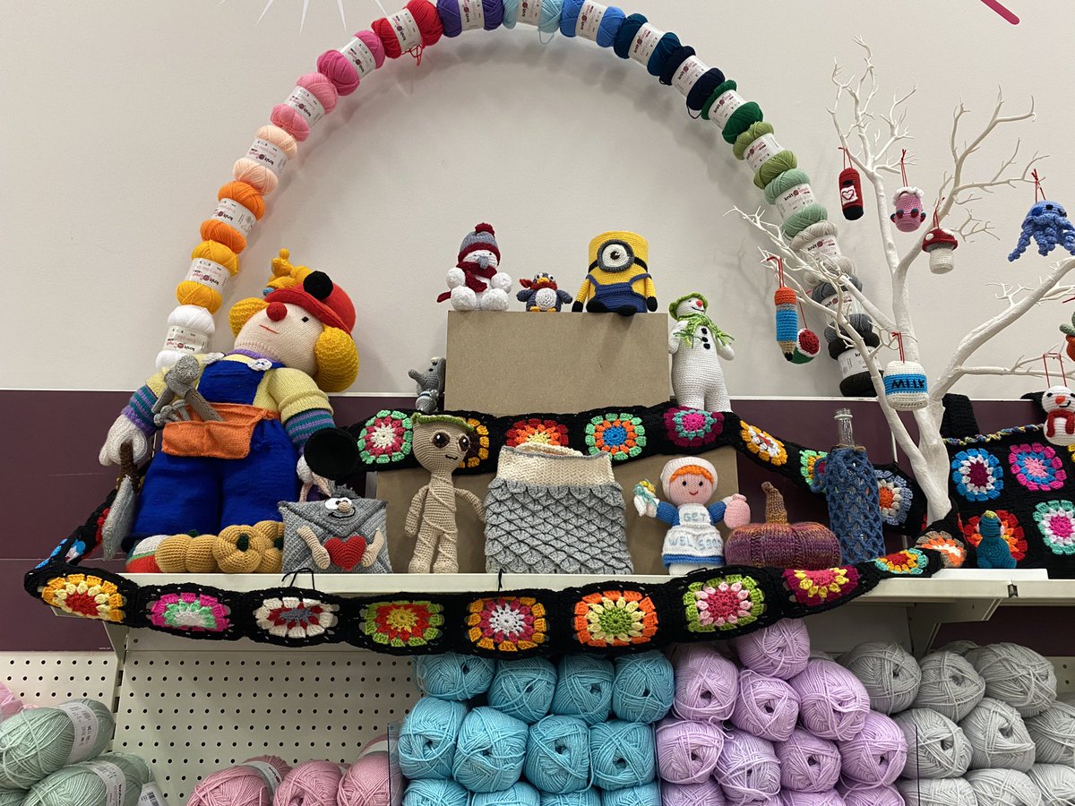RobHodges23's tweet photo. Beautiful crochet work from Linda @Hobbycraft_PBO The store looked wonderful! Well done team 🥳🥳 https://t.co/PngdJm41Xt