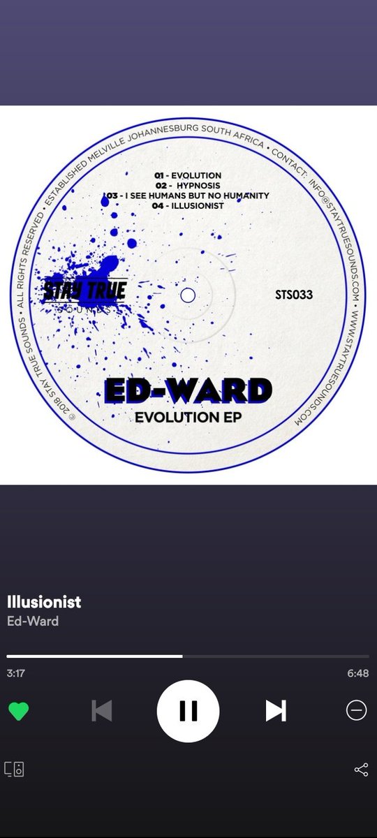 shvgga's tweet photo. #StayTrueSounds has been &amp; still serves us with good music.

Ed-ward - illusionist 
#EvolutionEP
#HouseMusic 🕺🕺 https://t.co/7kKeFvxwsy