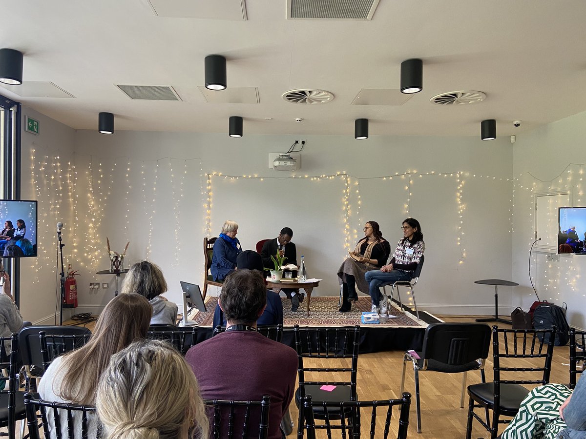 thereaderorg's tweet photo. At #THINKDAY 💭 we were extremely grateful to guests @tomowolade &amp; @RebekahDelsol joining us for a discussion hosted by @readerjanedavis &amp; @GeethaRab on how Reader staff  are using Richard Wright's 'Native Son' in #SharedReading  groups to open up conversations about racism. https://t.co/oWY4CNg52i