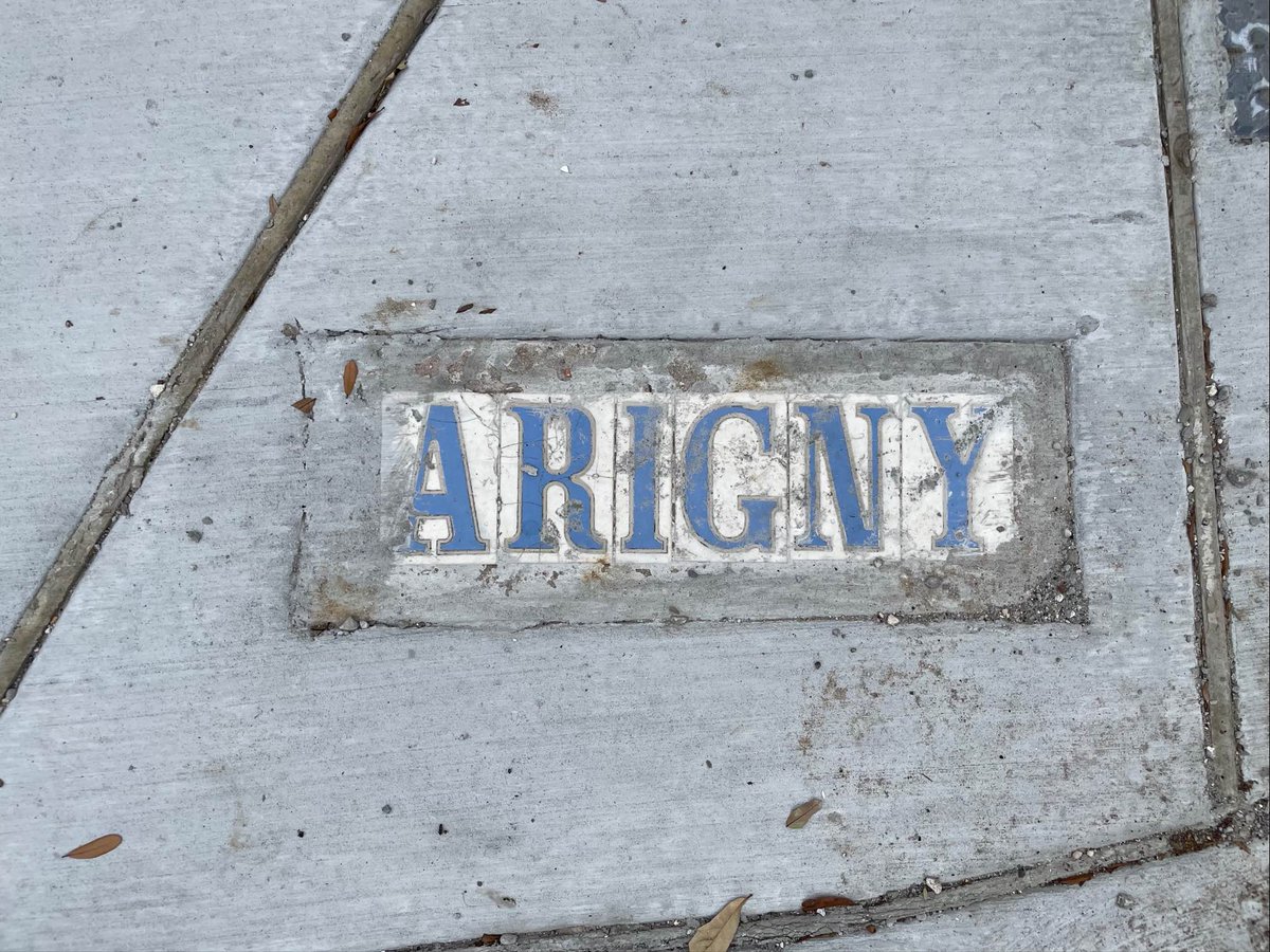 WWLTV's tweet photo. Historic street tiles are disappearing across New Orleans. It seems many have not been replaced after recent work on roads and sidewalks. Some are also misspelled. Is this happening on your street? @PMurphyWWL https://t.co/hV89QUSWMN