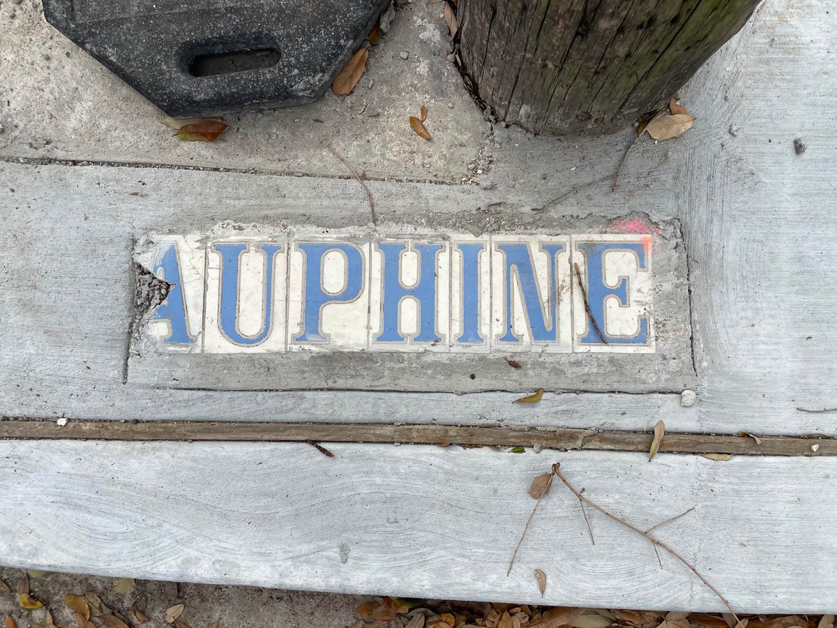 WWLTV's tweet photo. Historic street tiles are disappearing across New Orleans. It seems many have not been replaced after recent work on roads and sidewalks. Some are also misspelled. Is this happening on your street? @PMurphyWWL https://t.co/hV89QUSWMN
