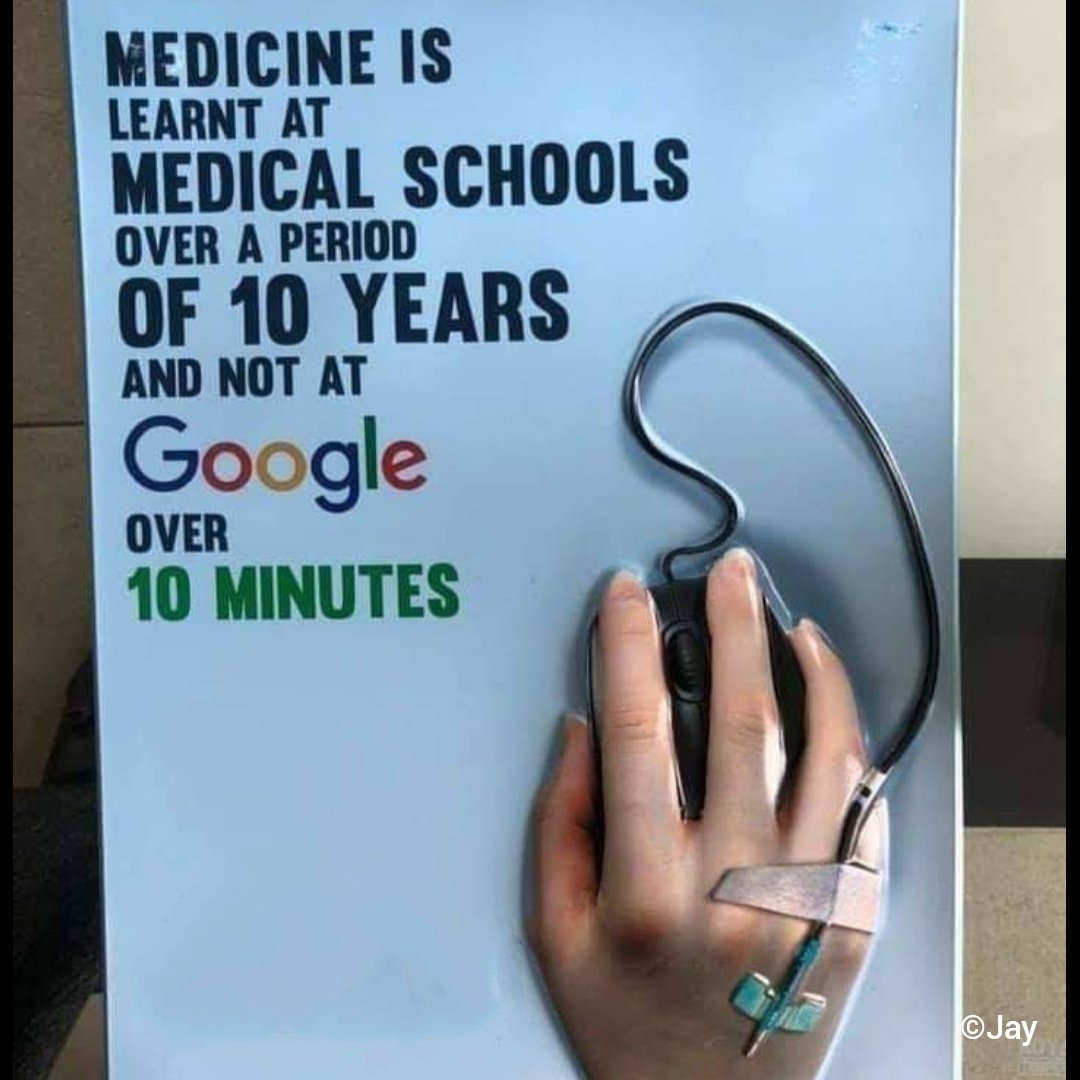 Don't be Dr. Google.