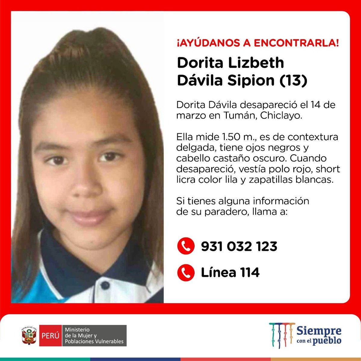 Ministerio de la Mujer y Poblaciones Vulnerables tweet media