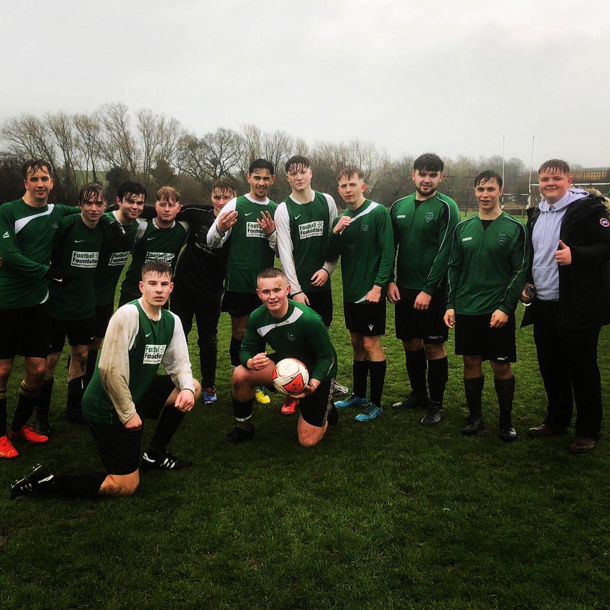 A good performance on a very wet afternoon for the 1st XI. 4-2 County Cup win v Churchdown. Gore hatrick 👏🏻 ⚽️⚽️⚽️
