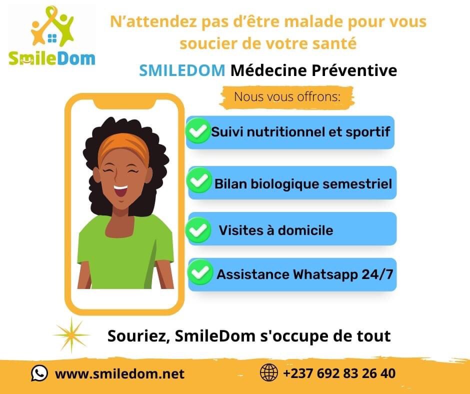 kenfack2_kelly's tweet photo. Pourquoi réfléchir lorsque #SMILEDOM est dans la place?

#Smiledom vous offre un service de suivi à domicile pour vous accompagner/suivre dans les conseils en  nutrition, santé et sport  afin de vous maintenir en bonne santé le plus longtemps possible . https://t.co/sJ3cLlvkzG