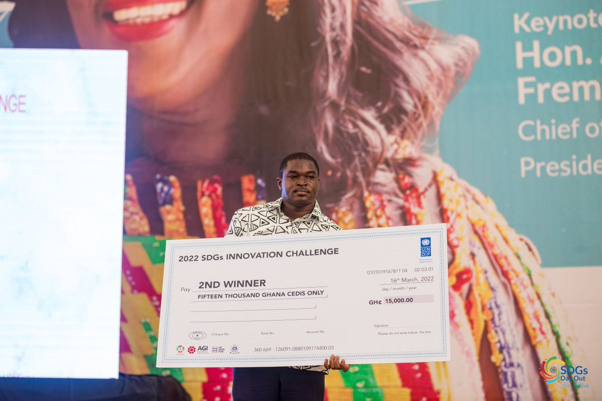 SDGsPresidency's tweet photo. Congratulations Team WAC! 2nd Winner of the #SDGs Innovation Challenge, Ho Edition. #SDGsDayOut #SDGsHo #leaveononebehind #sdgs #Ho #globalgoals https://t.co/2WVDFUQ0kr
