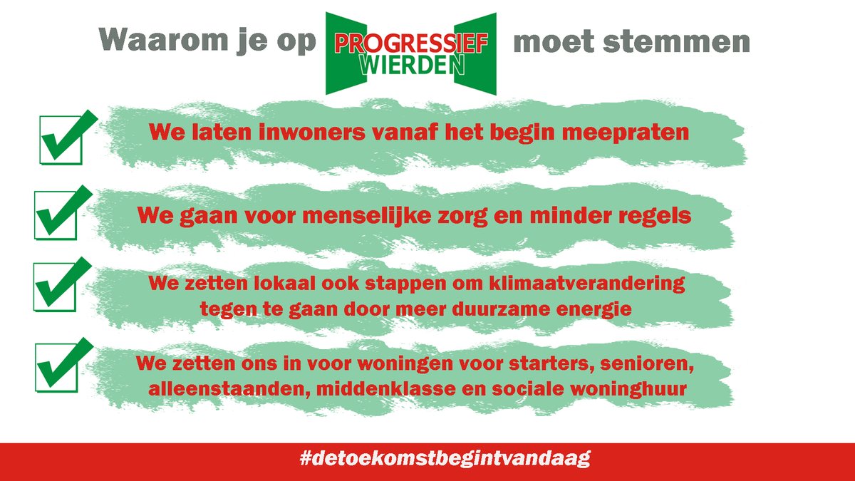 🕘🗳 Je hebt nog drie uur om te bepalen hoe onze gemeente er de komende vier jaar uitziet. Stem jij landelijk progressief? (D66, PvdA, GroenLinks, SP, PvdA). Laat jouw stem niet verloren gaan! Stem #lokaal, stem groen en stem links. #Wierden #Enter #gemeenteraadsverkiezingen2022