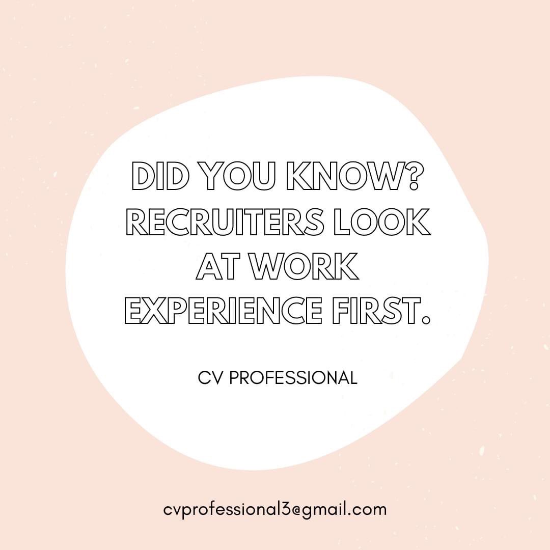 cvprofessional7's tweet photo. Did you know? 🧐
Recruiters look at your work experience first.
Make sure that it is 100% accurate in all areas - the start and end dates, the actual experience, job title, etc.
#CVProfessional #resumes #resumewriting #resume #resumetips #resumehelp #resumewriter #resumes https://t.co/Gl6w7faFnP