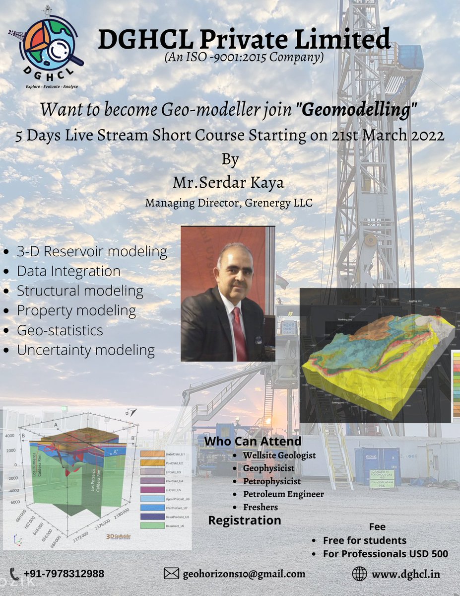 debi_geol's tweet photo. #geomodelling
#petrophysicist
#petroleumengineering
#geology
#oil_gas
#reservoirmodeling
#workshop
#internship
https://t.co/uietE0r5iz https://t.co/E1R1dHY9np