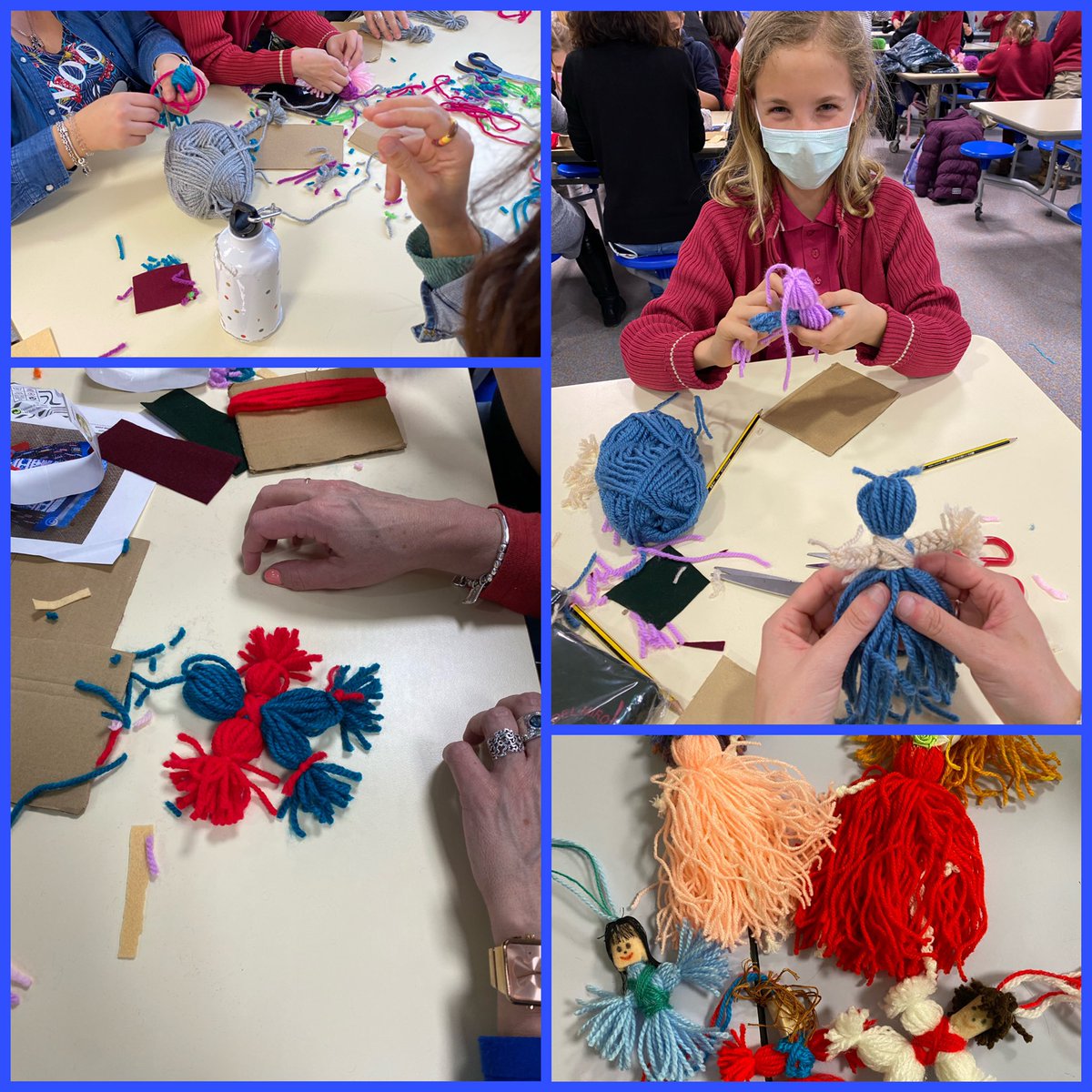 LauraFC80's tweet photo. Nos divertimos mucho en el taller de muñecas ucranianas, orgullosos de colaborar en el reto no a la guerra. Gracias familias de Valle del Miro por vuestra colaboración.
@RaquelGutierreJ @ValledelMiro @DireccionJulia @marpla14 @miriampascu1 @LauLauDamat @DavidLarrio @elauladero https://t.co/7BVvbGJ2Nk