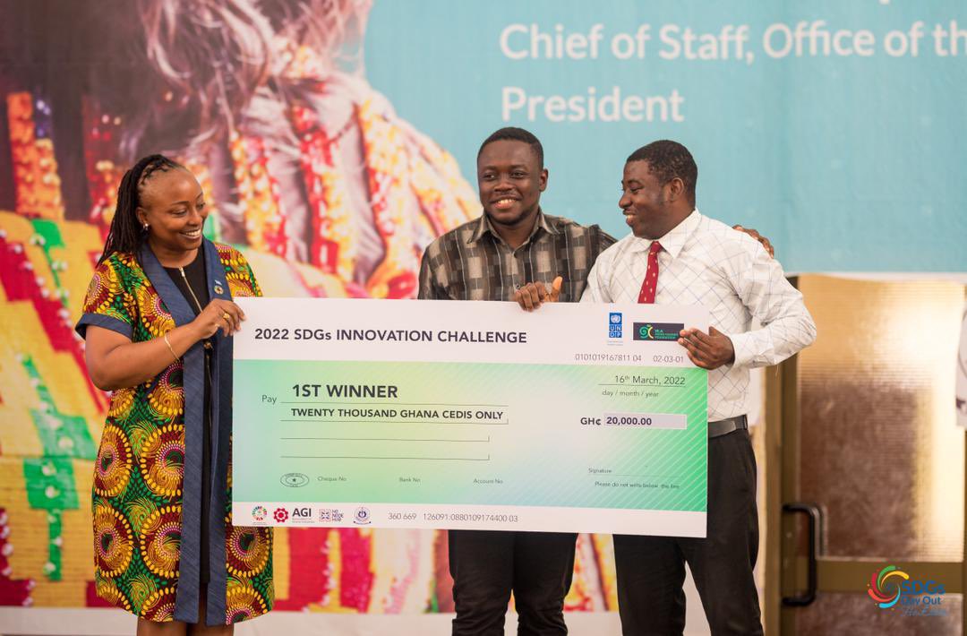 SDGsPresidency's tweet photo. Congratulations Team Ehmblehm!
Ultimate winner of the #SDGs Innovation Challenge, Ho Edition.
Well done!
#SDGsDayOut #SDGsHo #leaveononebehind #sdgs #Ho #globalgoals https://t.co/GwfmrPNUsy