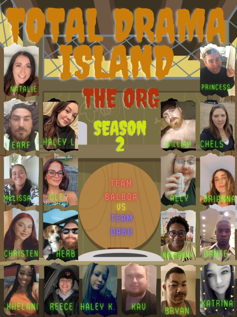 TotalDramaORG's tweet photo. And let season to commence!  Lets welcome our beautiful cast members!!! @Katrinarenee21 @vetobarb @bbtgBryan @Charlie96643536 @NatalieBBTG @wgaca__ @PrincessDJXO @ReeceBBTG @NaeBabyyy10 @HerbBBTG @KavanBrown1 @melissaschwanke @BbtgKhelani @christenmm18 @HaleeyBBTG @WONKA143 https://t.co/tXa3FGKCeF