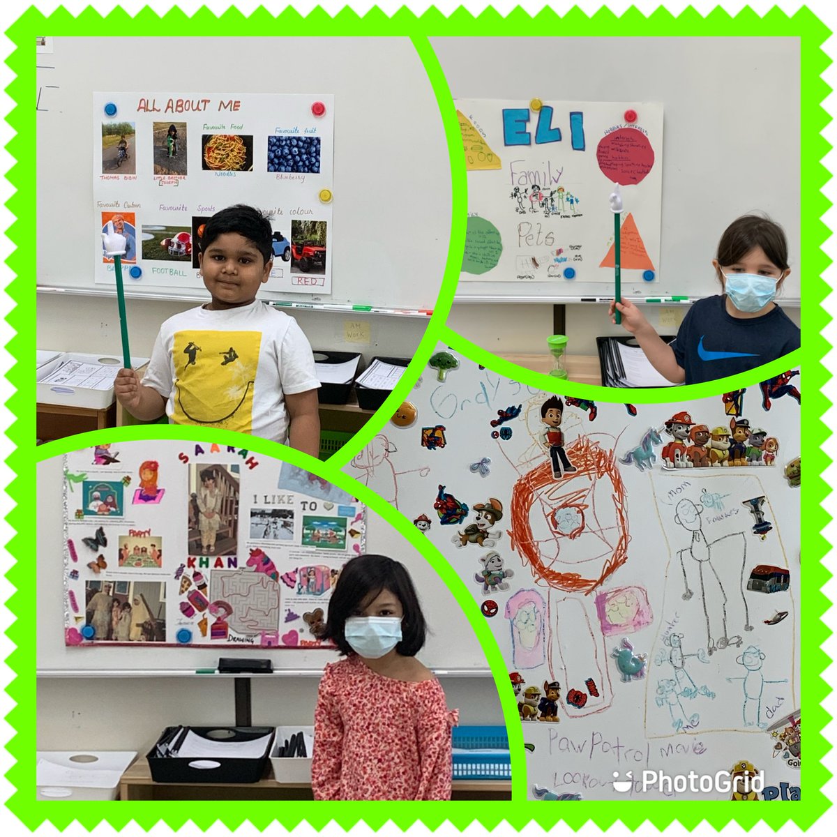 Ms_RDuncan's tweet photo. The Kindergartens at ⁦@magerLRSD⁩ presented their All About Me posters this week. We learned so much about our classmates interests, hobbies and traditions. https://t.co/2L7C27g3uG
