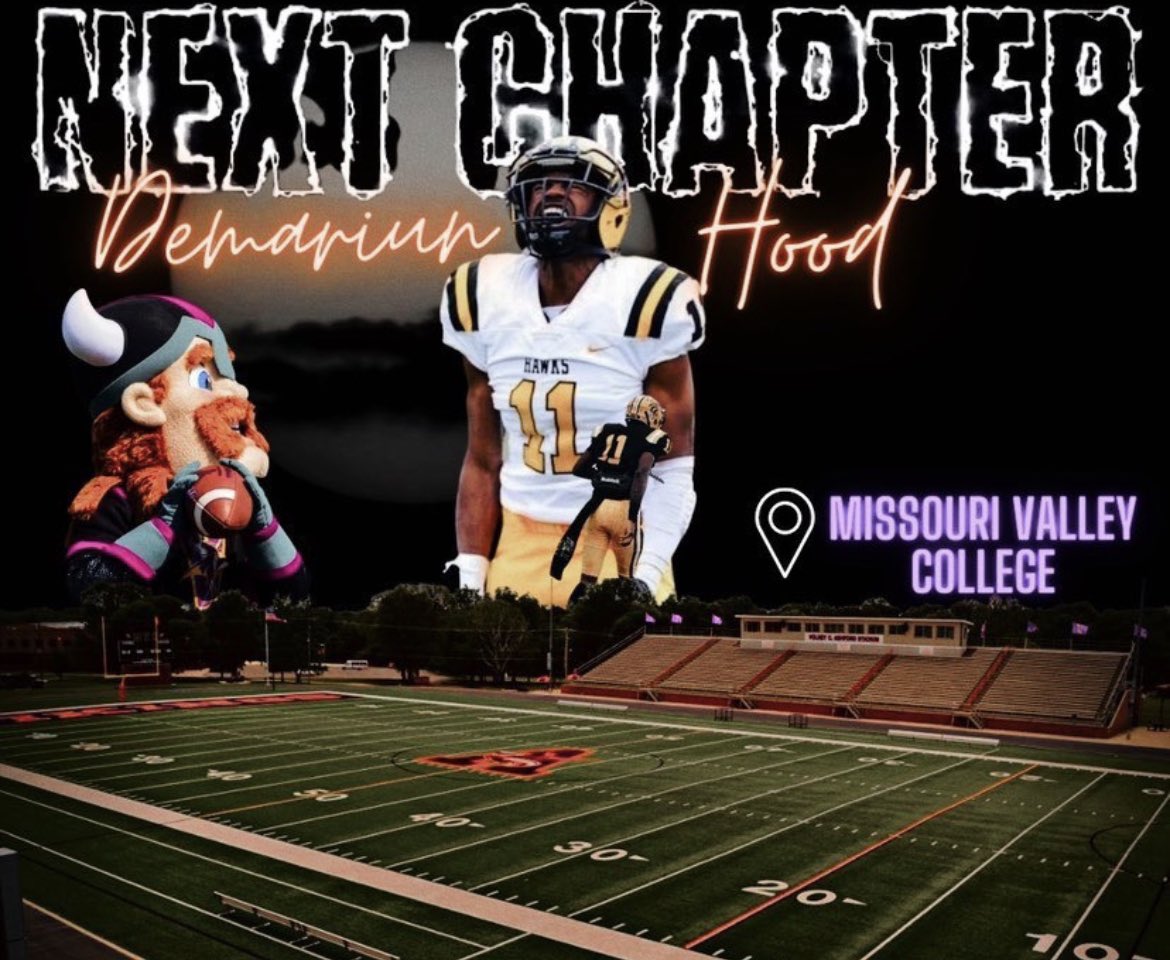 I’m proud to announce my commitment to further my Academic and Athletic career at Missouri Valley College!#ValleywillRoll🧡💜#letswork <a href="/Careydavis38/">Carey Davis</a> <a href="/elisha_shaw/">Coach E. Shaw</a> <a href="/MovalFootball/">MVC_Football</a> <a href="/Spitta_4/">Coach Spin</a>  <a href="/FB_Hawks/">HawksFB</a>