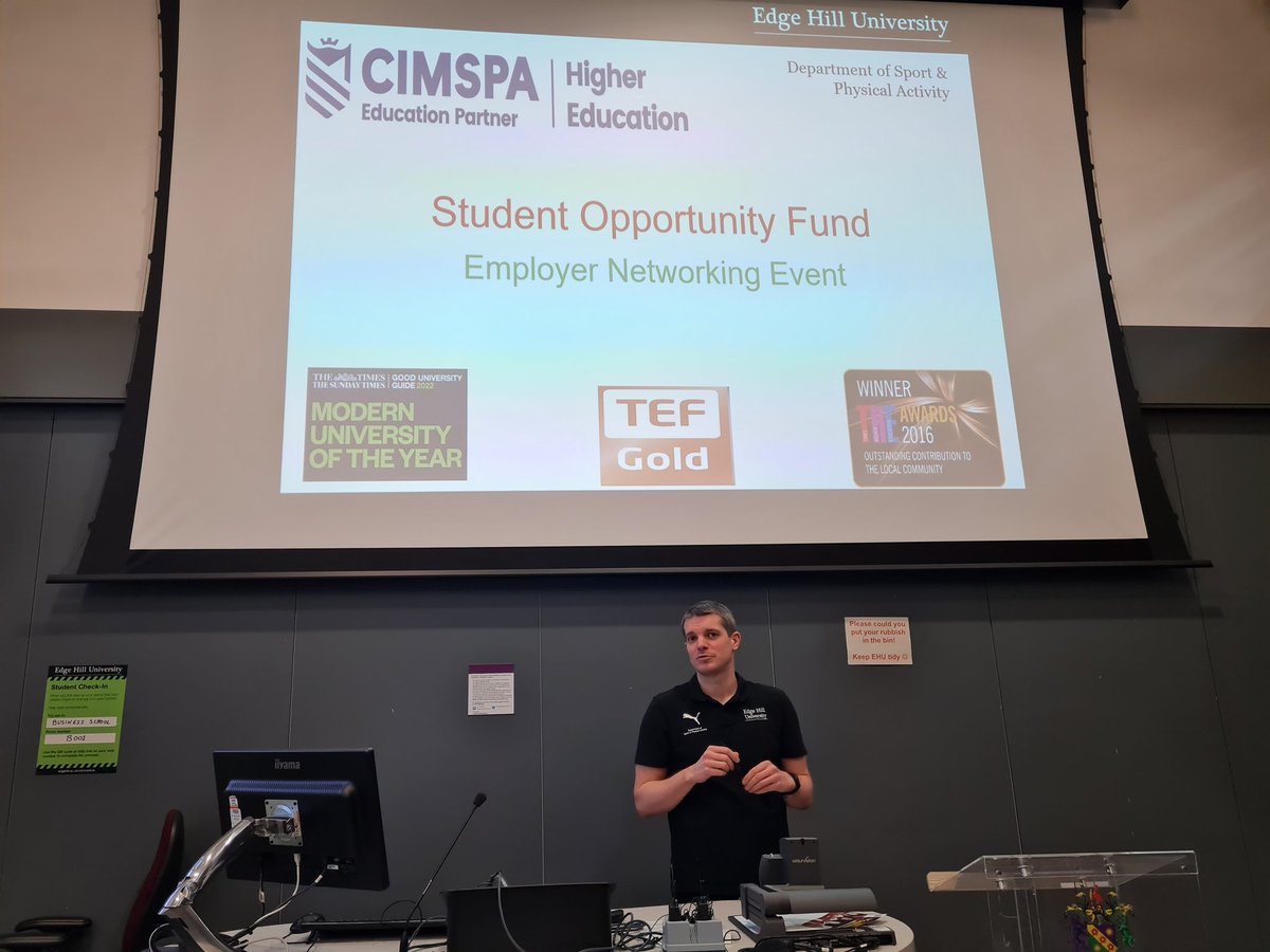 DrEmilyLovett1's tweet photo. Great employer networking event @GDoncaster @EHUSportandPA @ehucareers. Thanks @MeganHigginsSD and our other fantastic alumni for inspiring current Sport Management, Sports Coaching and MSc students and helping everyone to practice those networking skills 😀 https://t.co/Caq52oUenh