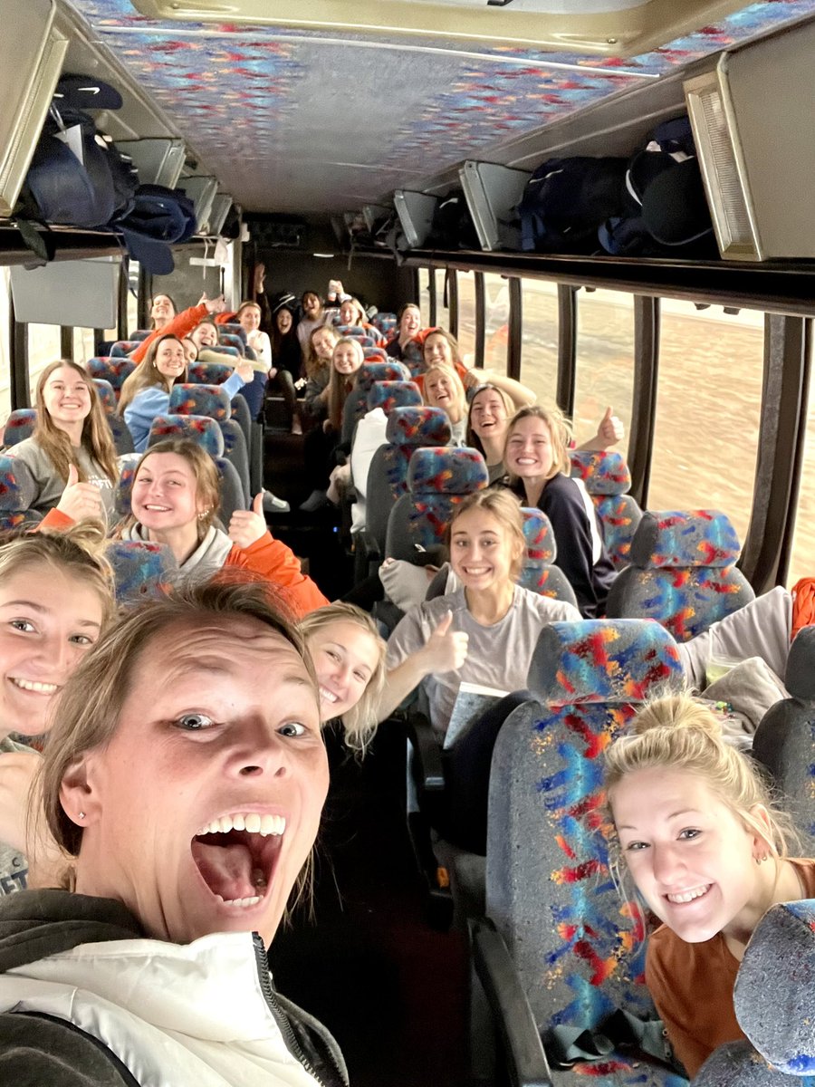 HopeCollegeSB's tweet photo. AND WEβRE OFF!!!! Our spring trip has officially started and we are FIRED UP!!! π₯Canβt wait to compete with this crew and for the roots to grow deeper with this team. Lots of memories in the next 11 days!!! #wheelsrollin #hcsbspringtrip2022 #lotsofsnacks #CoachVsfirstselfie https://t.co/LxQvVGThP1