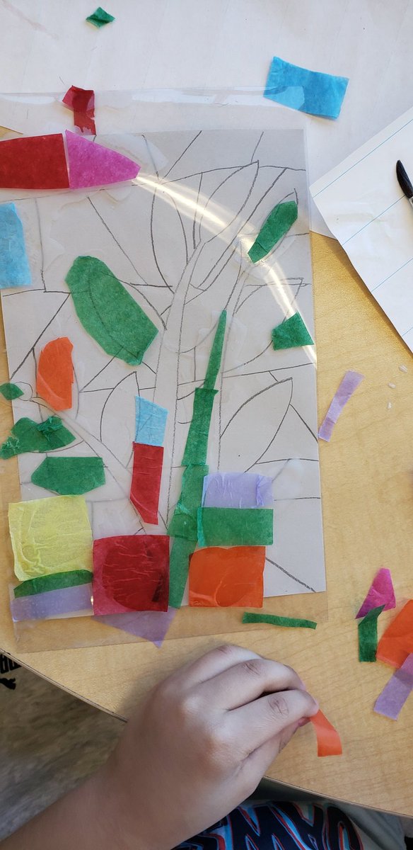 This week we have been learning all about how #StainedGlass is made. Today we are creating our own stained glass using tissue paper. We can't wait to send them home to decorate our families' homes! @glendale_labrec <a href="/glendale_kas/">Glendale Kindergarten</a> <a href="/glendalecbe/">Glendale School</a> #PaintingWithLight #joy