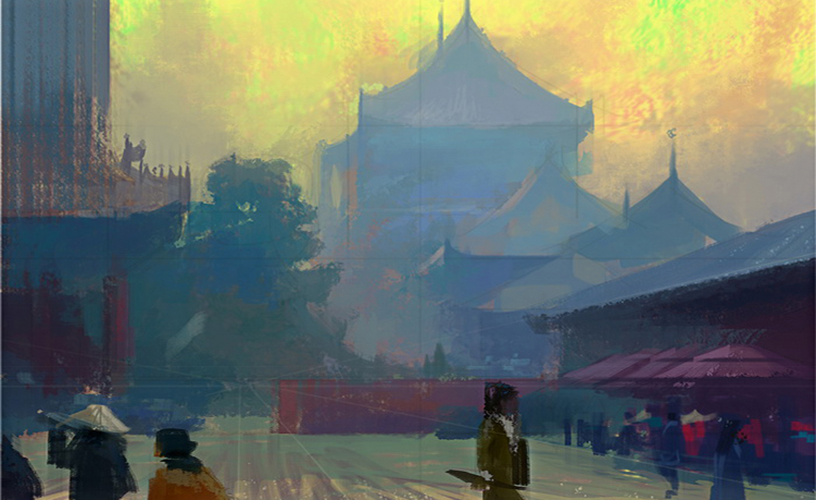 NathanFowkesArt's tweet photo. Forbidden City. https://t.co/Xqs8ZtCPYQ
