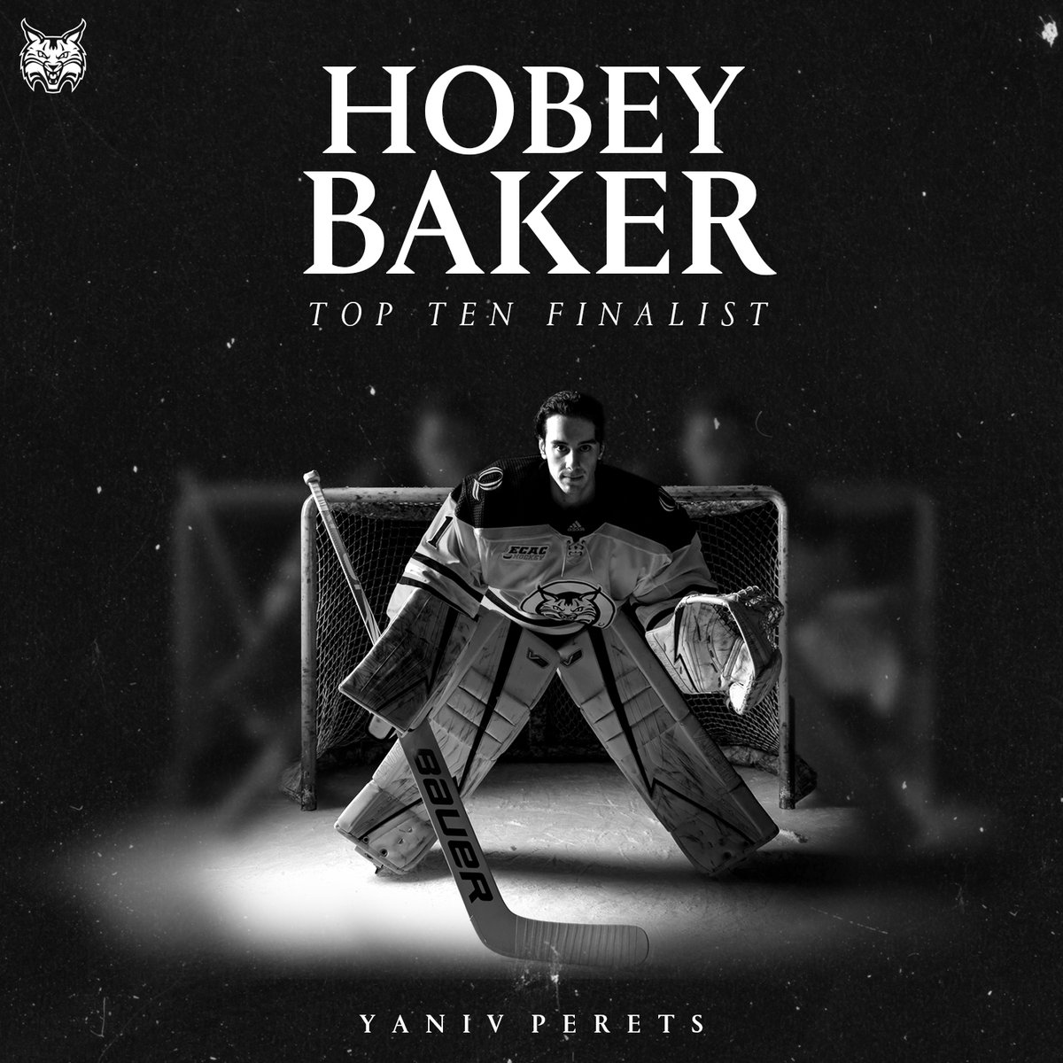 QU_MIH's tweet image. All-ECAC First Team, Goalie of the Year, Player of the Year, Richter finalist, and now a member of the Hobey Baker Top Ten! 

What an incredible year for Yaniv Perets!

🔗 loom.ly/QtQhPpM

#QuinnipiacCulture #BobcatNation