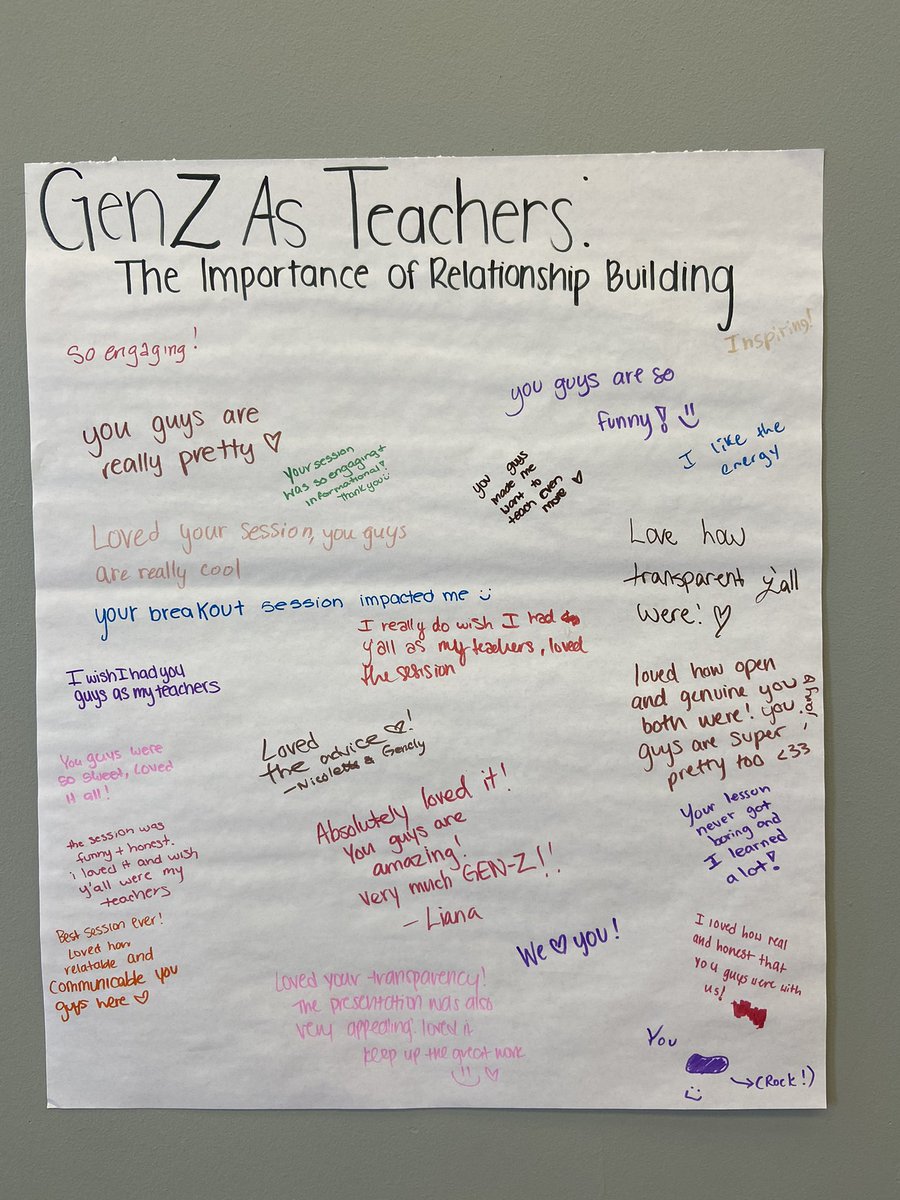 MsStock224's tweet photo. Rewarding messages today after our conference presentation! @_MsKelly_ #NJFEAEmpoweredEd @RiderUniversity https://t.co/csOgJ5jXJl
