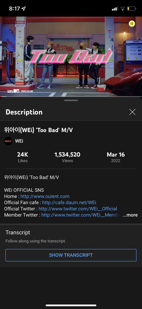 — مهم‼️‼️
روآيز~
في غضون ٨ ساعات لقد وصلت المشاهدات الى مليون ونصف مشاهدة إستمروا بالستريم لقد اقتربنا جدًا من المليون الثانية 💪✨