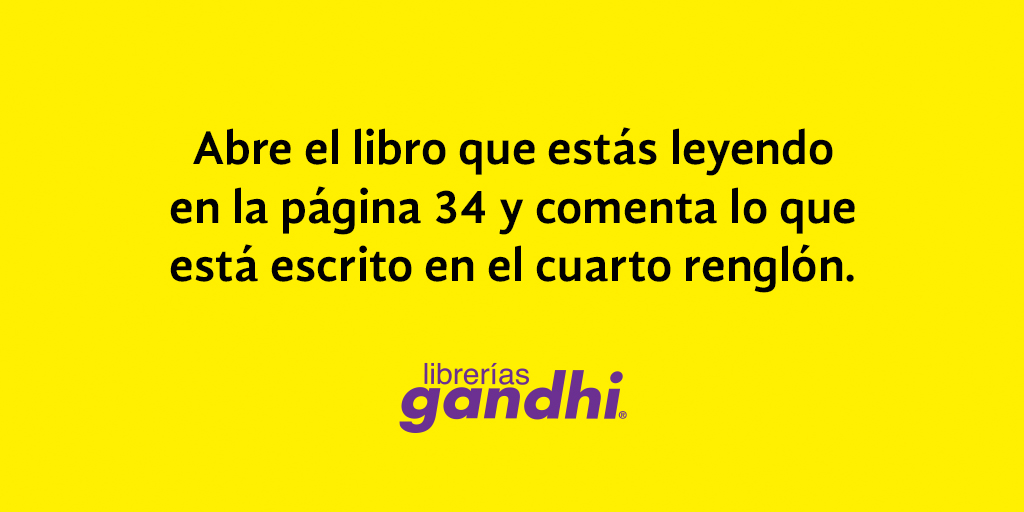 Queremos leer fragmentos aleatorios de libros, así que participa comentando aquí abajo. 👇🏻