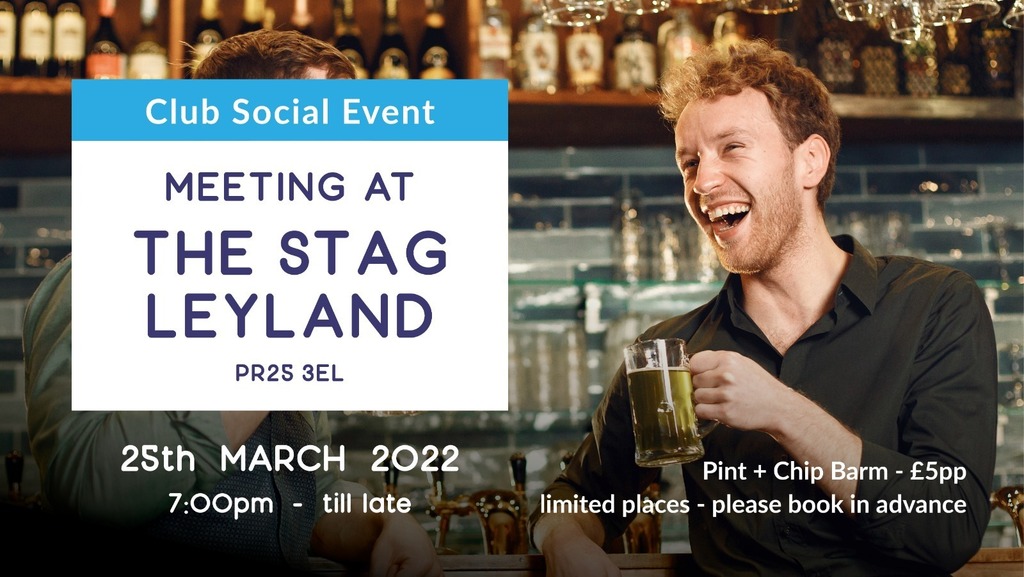 Join us in Leyland, Friday 25th March from 7pm!

Visit TheCorinthianClub.org.uk to sign up.

Remember this is open to all!