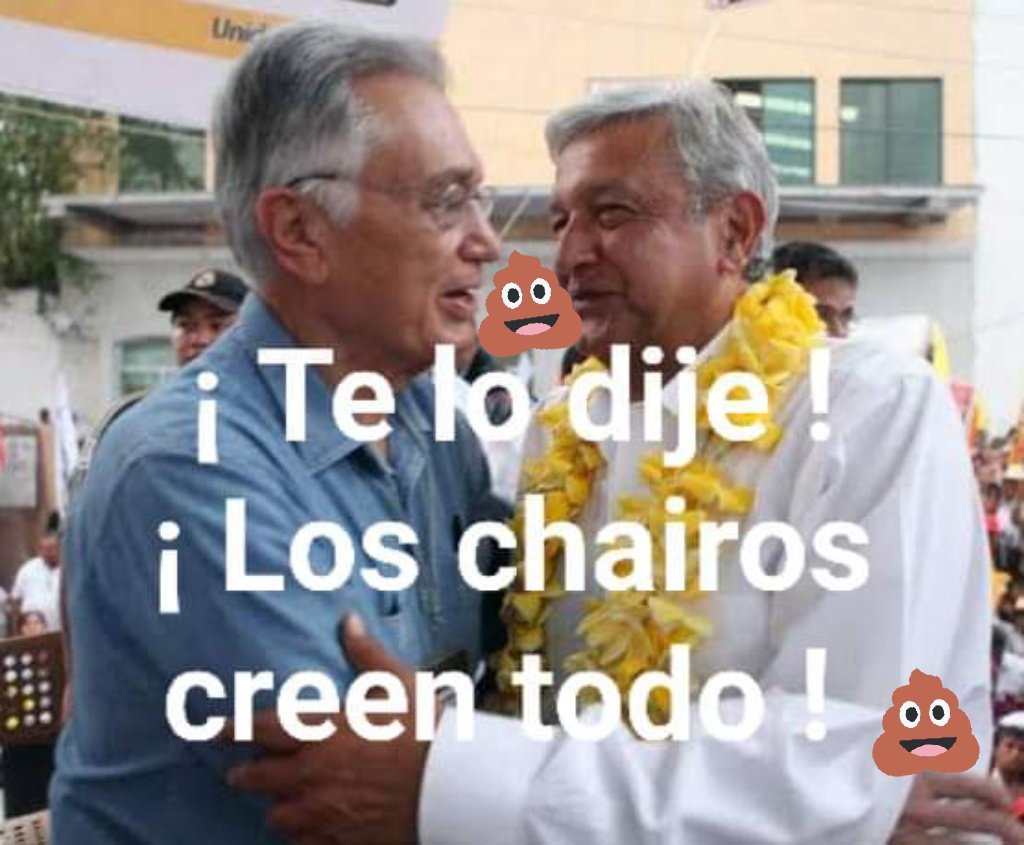 SheilaMMSG's tweet photo. Ahora resulta que @lopezobrador_ no va a dormir en un hotel NO CERTIFICADO, para inagurar un Chairopuerto NO CERTIFICADO 🤦
#ElTemaMaste
Y aún no sabemos de qué vive el botijas del Trivago mayor #JoseRamonLopezBeltran25 https://t.co/mbhfSsAc0A