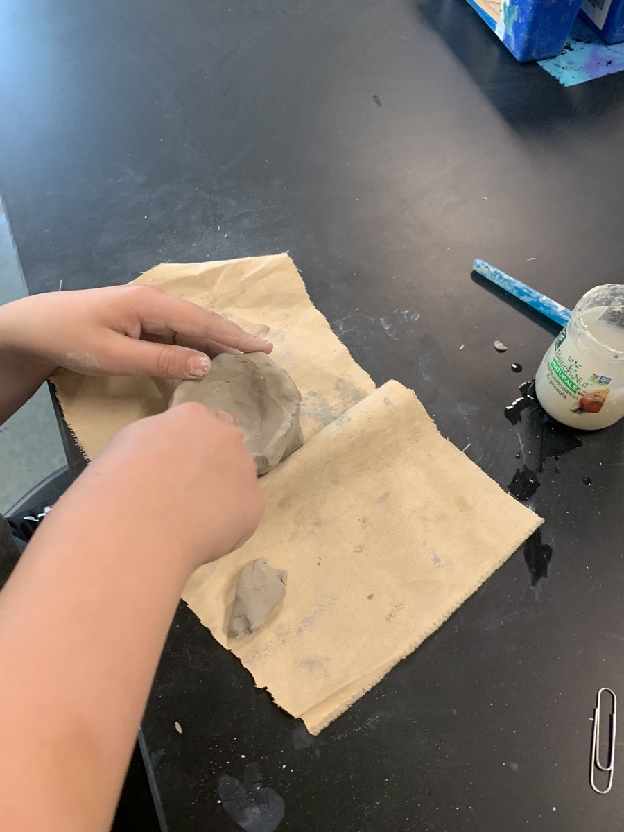 Clay day in the art room! 1st grades are on day one of making  a 3-D version of Georgia okeeffe’s flowers! <a href="/VinsonOwenOwls/">Vinson-Owen School</a>