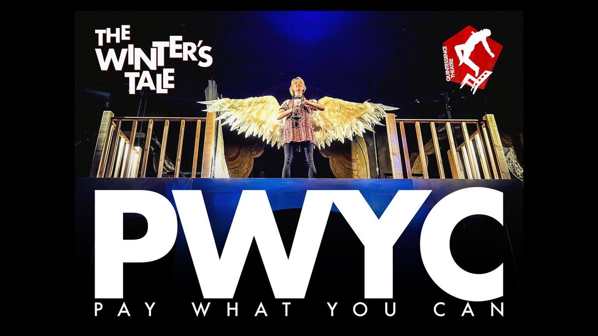 THE WINTER'S TALE is Pay-What-You-Can tonight only! See Shakespeare's genre-defying romance for the price of your choice. Call (215) 987-4450 to reserve tickets in advance, or just stop by! Show starts at 7:30pm, visit qtgrep.org for details.