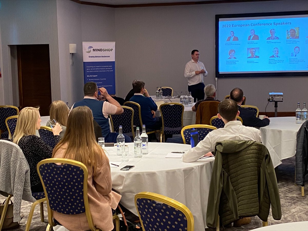 Terrific to be back in the UK for various meetings and to run Mindshop's UK advisor training face-to-face today in Birmingham. Great to see many Mindshop members for the first time in 2.5 years and some newer members of the Mindshop community for the first time in person!